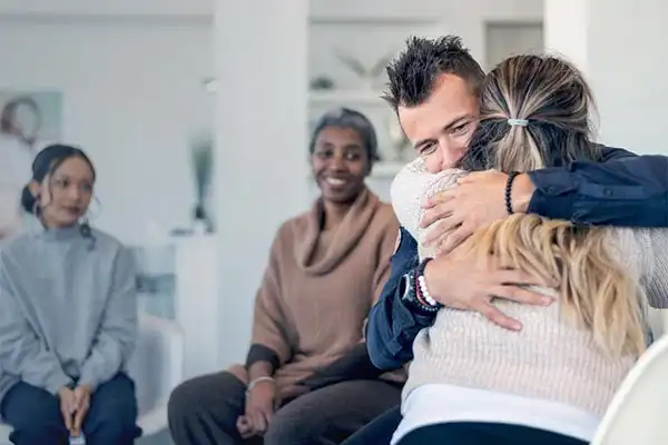 male client with his wife during psychological intervention in menifee california