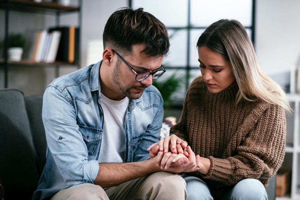 a man getting help from an addiction treatment center