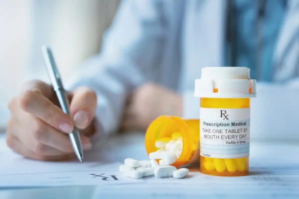 Doctor prescribing medicine
